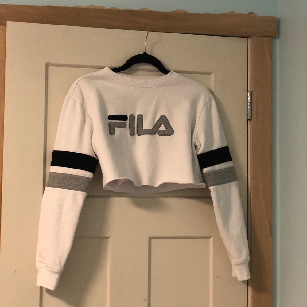 Cropped Fila Sweatshirt